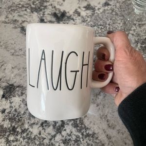Laugh Rae Dunn coffee mug